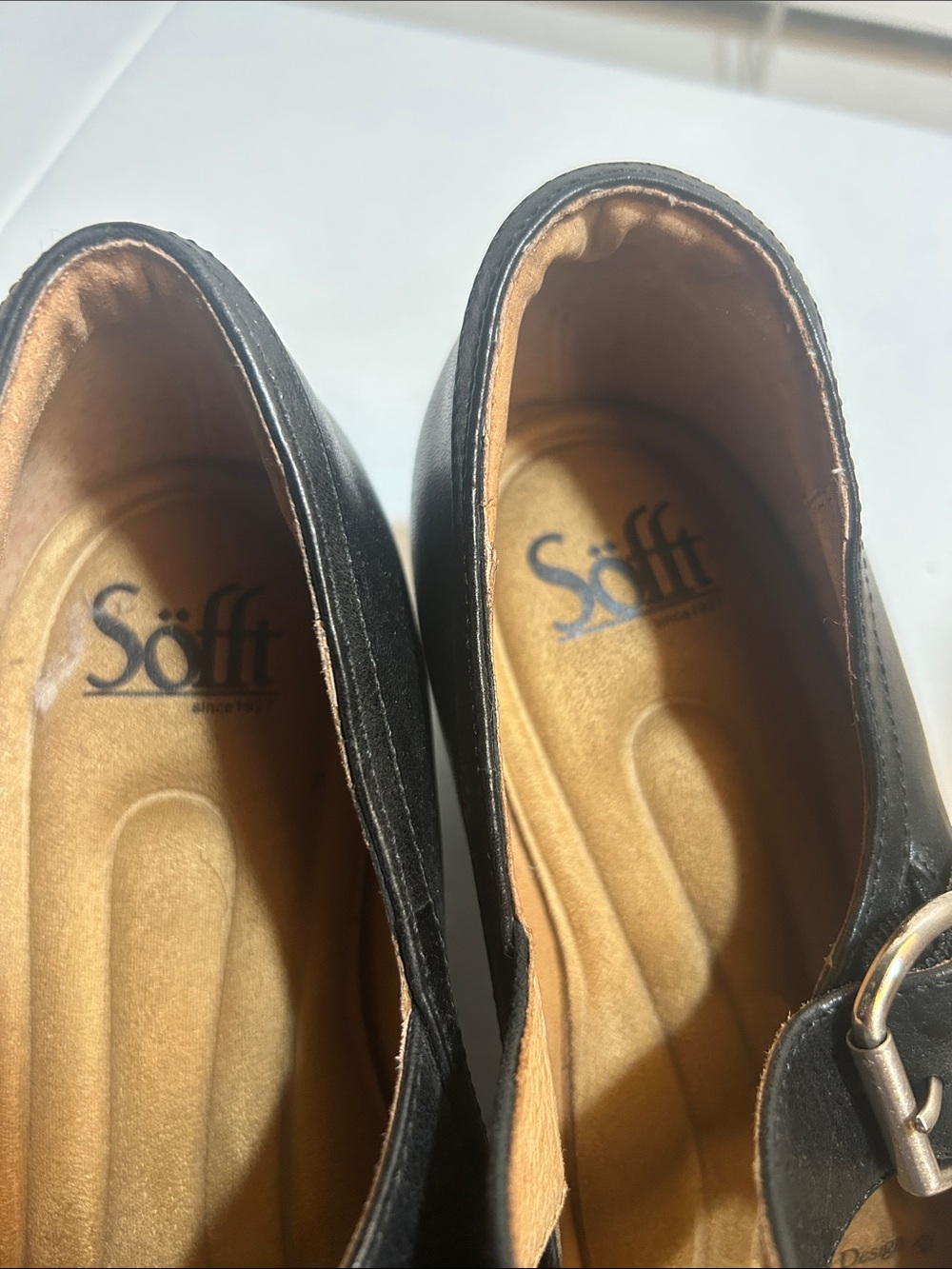 Sofft Black Mary Jane Pumps with Buckle Strap - Picture 4 of 11